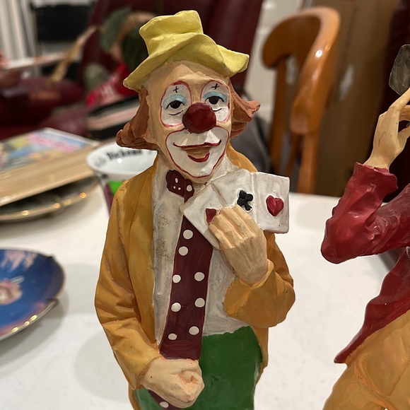 Vintage Colorful Clown Figurines - Picture 3 of 4
